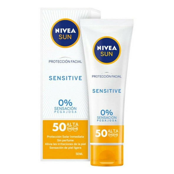 Solcreme til ansigtet Sensitive Nivea (50 ml) (Unisex) (50 ml)
