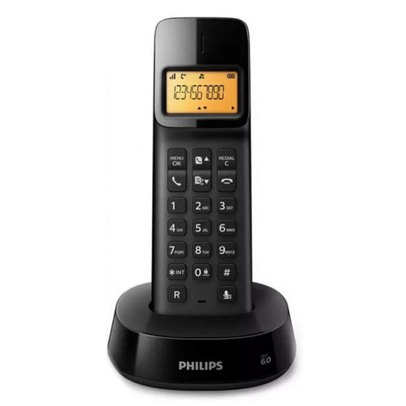 Trådløs telefon Philips D1601B/01 1,6" 300 mAh GAP Sort