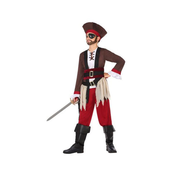 Kostume til børn Multifarvet Pirater (4 Dele)