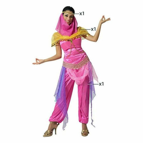 Kostume til voksne Pink Arabisk prinsesse