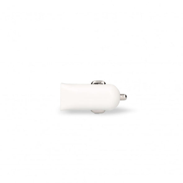 USB oplader til bil + MFI-certificeret lyskabel Contact 2.1A Hvid