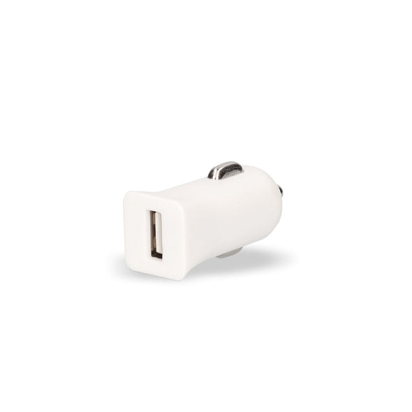 USB oplader til bil + MFI-certificeret lyskabel Contact 2.1A Hvid