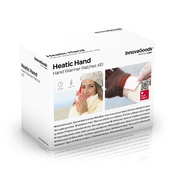 Håndvarmer-puder Heatic Hand InnovaGoods (Pakke med 10)