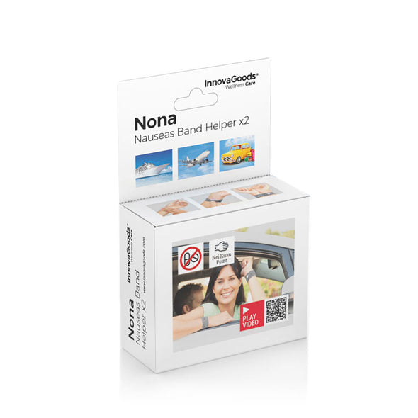 Anti-køresyge armbånd med Nei-Kuan trykpunkt Nona InnovaGoods (Pakke med 2)